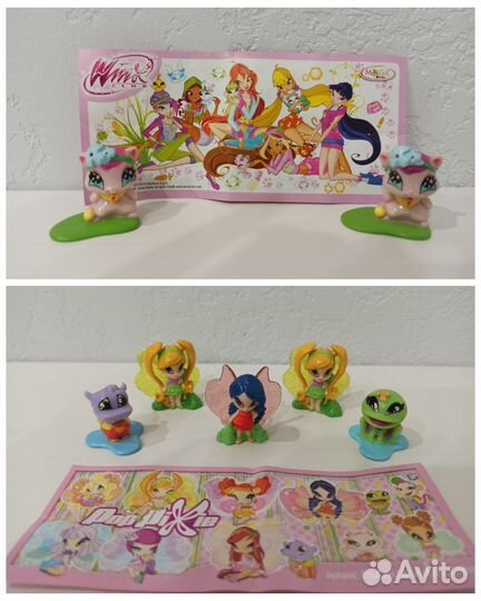 Киндер: Винкс, Смурфы, Шрек, Губка боб