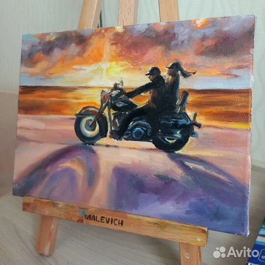 Картины с мотоциклом