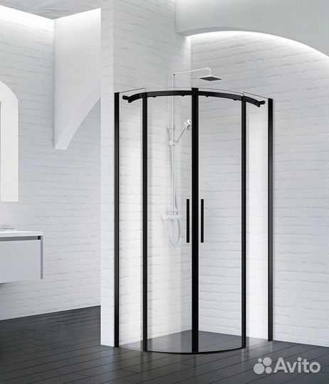 Душевой уголок BelBagno Acqua R 2 90 C Nero