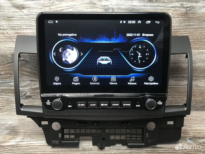 Магнитола на Mitsubishi Lancer X