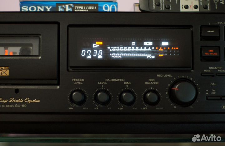 Топовая кассетная дека Akai GX-69 + пульт