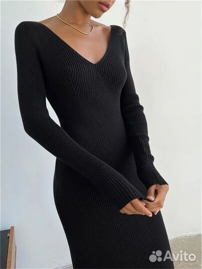 Платье трикотажное женское