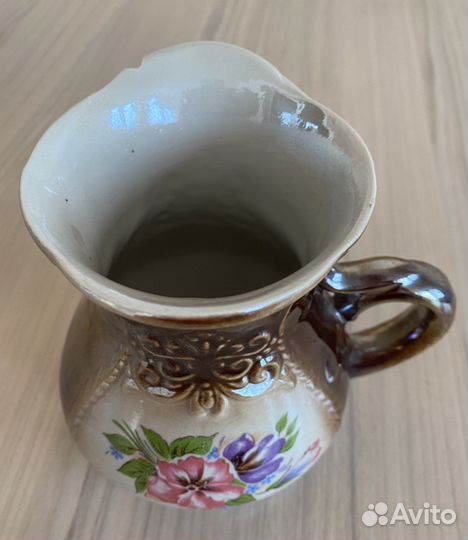 Кувшинчик керамический для молока или напитков