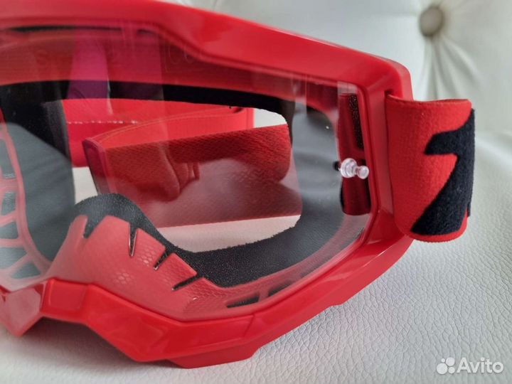 Очки кроссовые 100 Strata 2 Goggle Red/Clear Lens