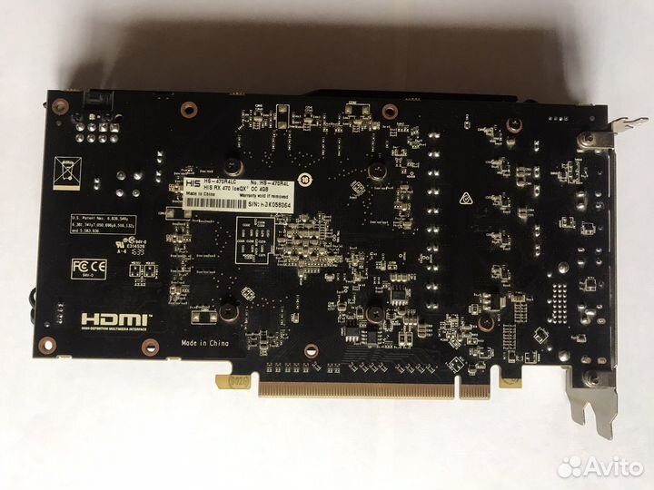 Видеокарта His Radeon rx 470 4gb