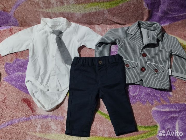Детские вещи пакетом от 0 до года для мальчика