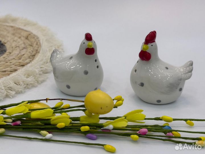 Фигурки курочки пасхальные солонки