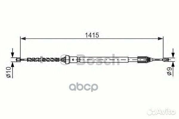 Трос ручного тормоза Renault Clio II 1987477782