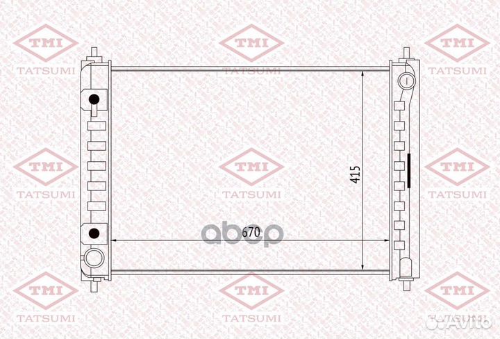 Радиатор охлаждения TGA1064 tatsumi
