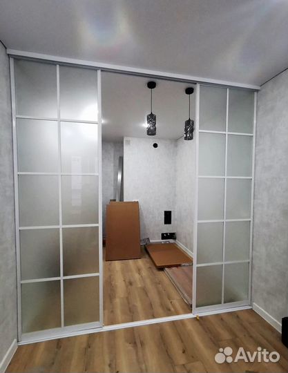 Перегородка раздвижная межкомнатная № 4022