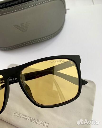 Очки emporio armani желтые поляризационные