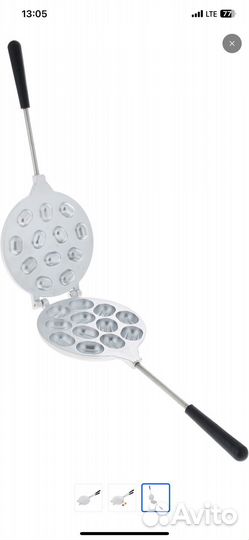 Форма для выпечки орешков, орешница