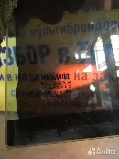 Стекло заднее левое Renault Logan 2