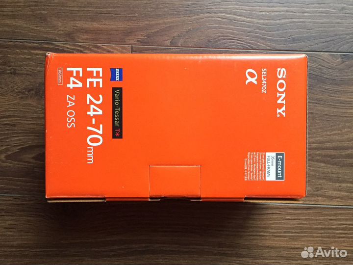 Sony Carl Zeiss Vario-Tessar T* 24-70mm f/4 ZA OSS