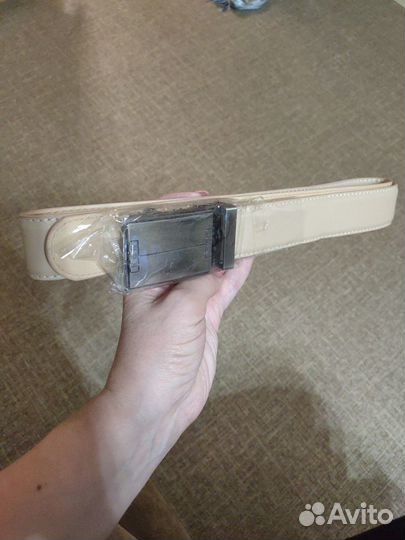 Мужской кожаный ремень новый