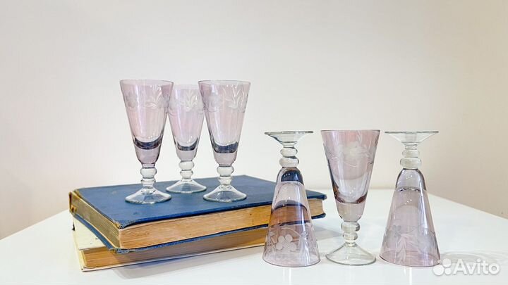 Бокалы фужеры рюмки Свадебные каталог СССР винтаж