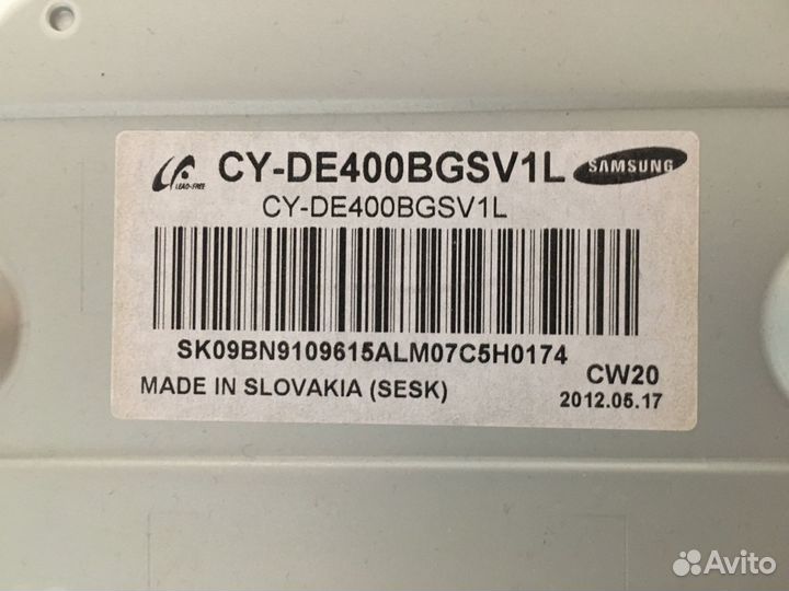 Телевизор Samsung ue40eh5000 разбор