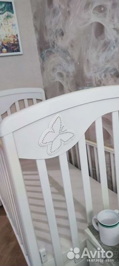 Детская кроватка с маятником Джулия