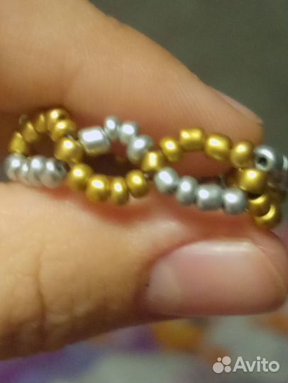 Кольцо из бисера