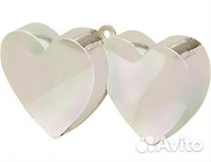 Грузик д/шара Два Сердца перлам 170гр