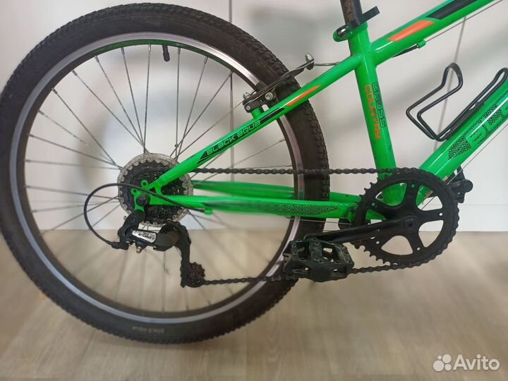 Велосипед подростковый 24 black aqua