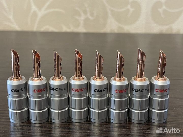 Акустический коннектор банан CMC USA родий