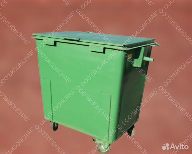 Мусорный евроконтейнер из металла 1,1 м3 Арт б1486
