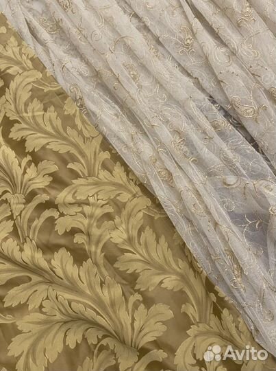 Комплект шторы и тюль бу