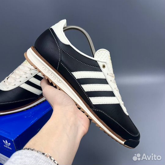 Мужские кроссовки Adidas SL 72 Core Black Leather