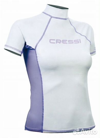 Женская лайкровая гидромайка с коротким рукавом Ra