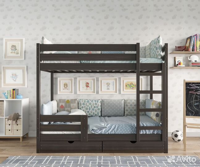 Детская кровать двухъярусная