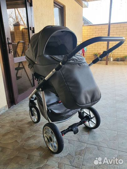 Коляска 2 в 1 эко кожа Bebe-Mobile