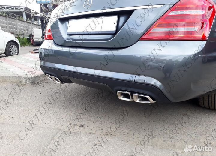 Бампер задний 63 AMG Mercedes S221