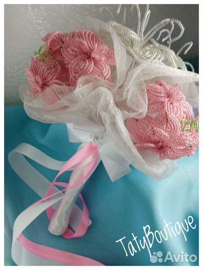 Свадебный букет, гребень, шляпка - вуалетка