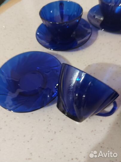 Чашки с блюдцами 5штук