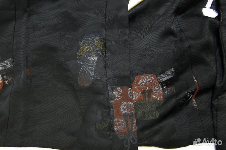 Шелковое японское кимоно ручной работы