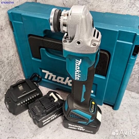 Ушм болгарка Makita аккумуляторная 125 мм 2 аккум