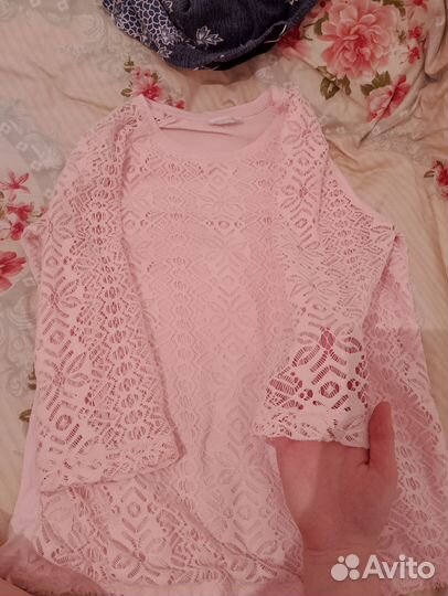 Кофточка нежно розового цвета размер М