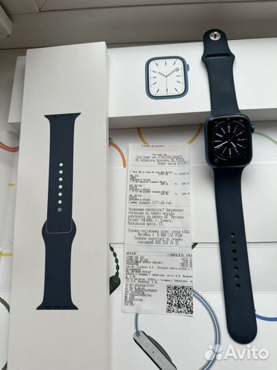 Apple Watch 7 45 Mm, Чек, Идеал. Состояние, рст
