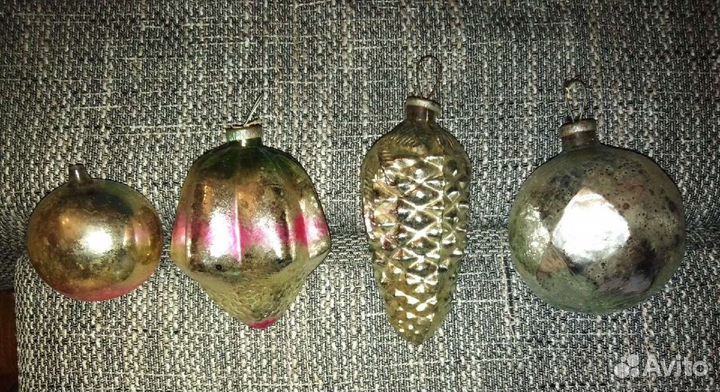 Елочные игрушки большие для уличной ёлки СССР