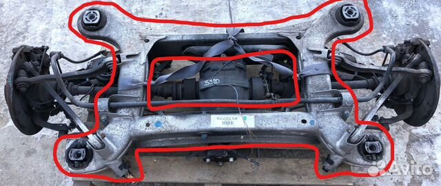 Балка задняя Mercedes Benz W220 S-Class