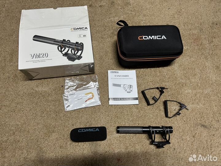 Накамерный микрофон comica vm 20