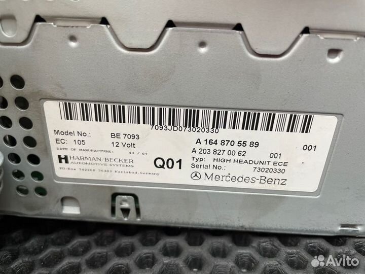 Магнитола Mercedes-Benz Ml-Class W164 642.940 3.0