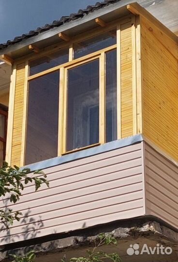 Остекление балконов лоджий/отделка под ключ/Дерево