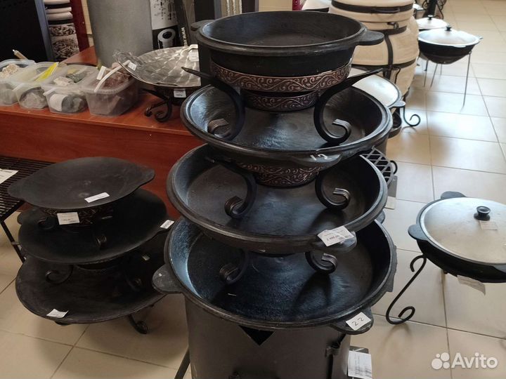 Сковорода чугунная Садж d45см