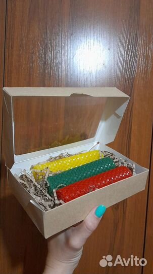 Коробка картонная подарочная 19,5х12х4