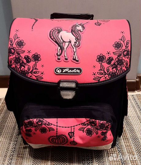 Ранец Herlitz с драконом,футболистом и единорогом