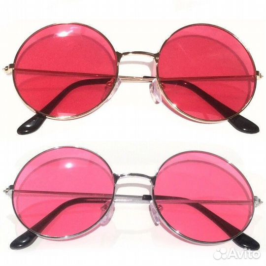 Очки Джона Леннона красные