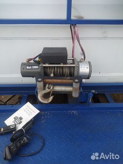 Лебедка автомобильная 12000 влагозащищенная