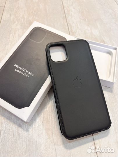 Кожанный чехол-книжка iPhone 11 Pro Max